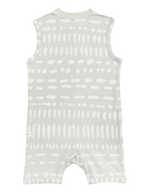 Load image into Gallery viewer, Short Romper - Grey Mudcloth
