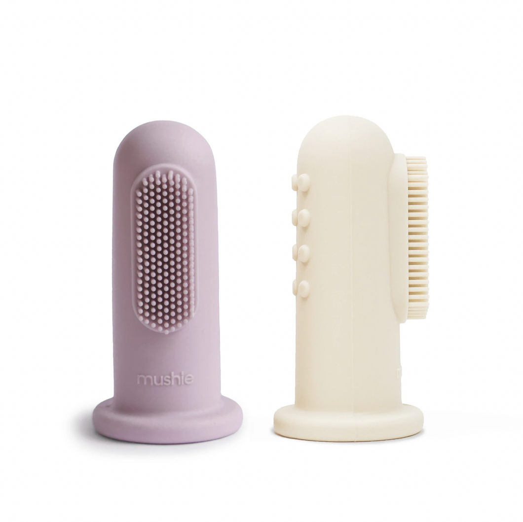Finger Toothbrush (Soft Lilac/Ivory)